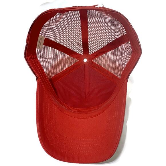 Land of The Free Home of the Brave Ball Cap Red Snapback Adjustable - Picture 7 of 8